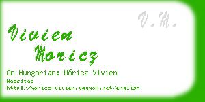 vivien moricz business card